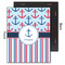 Anchors & Stripes 11x14 Wood Print - Front & Back View