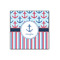 Anchors & Stripes 12x12 Wood Print - Front View