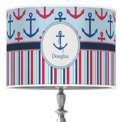 Anchors & Stripes Drum Lamp Shade (Personalized)