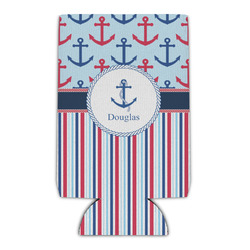 Anchors & Stripes Can Cooler (Personalized)