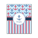 Anchors & Stripes Wood Print - 20x24 (Personalized)