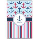 Anchors & Stripes Wood Print - 20x30 (Personalized)