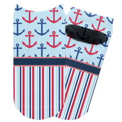 Anchors & Stripes Adult Ankle Socks