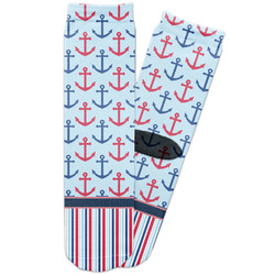 Anchors & Stripes Adult Crew Socks