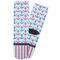 Anchors & Stripes Adult Crew Socks - Single Pair - Front and Back