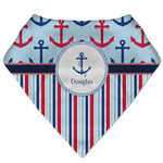 Anchors & Stripes Bandana Bib (Personalized)