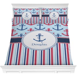 Anchors & Stripes Comforter Set - Full / Queen (Personalized)