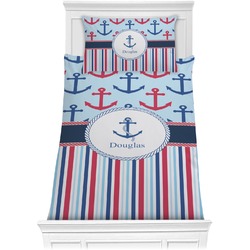 Anchors & Stripes Comforter Set - Twin XL (Personalized)