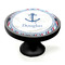 Anchors & Stripes Black Custom Cabinet Knob (Side)