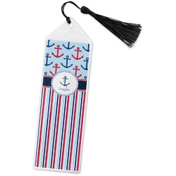 Anchors & Stripes Book Mark w/Tassel (Personalized)