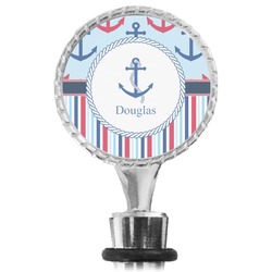 Anchors & Stripes Wine Bottle Stopper (Personalized)