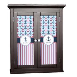 Anchors & Stripes Cabinet Decal - Large (Personalized)