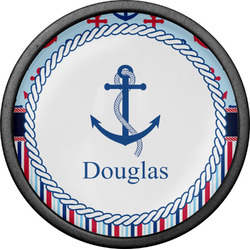 Anchors & Stripes Cabinet Knob (Black) (Personalized)