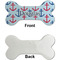 Anchors & Stripes Ceramic Flat Ornament - Bone Front & Back Single Print (APPROVAL)