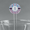 Anchors & Stripes Clear Plastic 7" Stir Stick - Round - Main