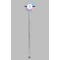 Anchors & Stripes Clear Plastic 7" Stir Stick - Round - Single Stick