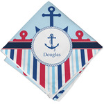 Anchors & Stripes Cloth Napkin w/ Name or Text