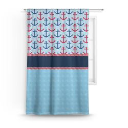 Anchors & Stripes Curtain Panel - Custom Size