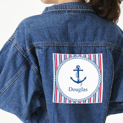 Anchors & Stripes Large Custom Shape Patch - 2XL (Personalized)