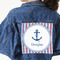 Anchors & Stripes Custom Shape Iron On Patches - XXXL - MAIN