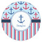 Anchors & Stripes Drink Topper - Large - Single