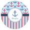 Anchors & Stripes Drink Topper - Medium - Single