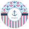 Anchors & Stripes Drink Topper - Small - Single