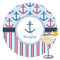 Anchors & Stripes Drink Topper - XLarge - Single with Drink