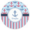 Anchors & Stripes Drink Topper - XLarge - Single