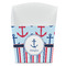 Anchors & Stripes French Fry Favor Box - Front View