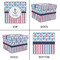 Anchors & Stripes Gift Boxes with Lid - Canvas Wrapped - Large - Approval