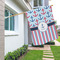 Anchors & Stripes House Flags - Single Sided - LIFESTYLE