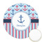 Anchors & Stripes Icing Circle - Medium - Front