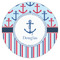 Anchors & Stripes Icing Circle - XSmall - Single