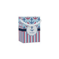 Anchors & Stripes Jewelry Gift Bags - Gloss (Personalized)