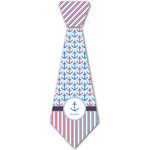 Anchors & Stripes Iron On Tie - 4 Sizes w/ Name or Text