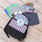 Anchors & Stripes Large Backpack - Black - With Stuff