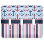 Anchors & Stripes Light Switch Cover (3 Toggle Plate)