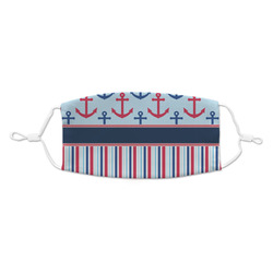 Anchors & Stripes Kid's Cloth Face Mask - Standard