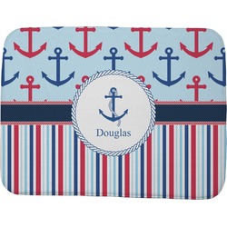 Anchors & Stripes Memory Foam Bath Mat - 48"x36" (Personalized)