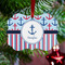 Anchors & Stripes Metal Benilux Ornament - Lifestyle