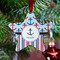 Anchors & Stripes Metal Star Ornament - Lifestyle