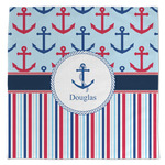 Anchors & Stripes Microfiber Dish Towel (Personalized)