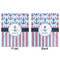 Anchors & Stripes Minky Blanket - 50"x60" - Double Sided - Front & Back