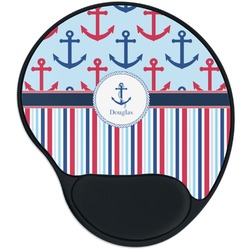 Anchors & Stripes Mouse Pad with Wrist Support