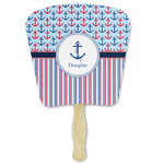 Anchors & Stripes Paper Fan (Personalized)