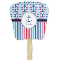 Anchors & Stripes Paper Fan (Personalized)
