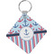 Anchors & Stripes Personalized Diamond Key Chain