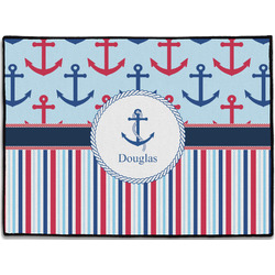 Anchors & Stripes Door Mat (Personalized)