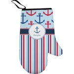 Anchors & Stripes Oven Mitt (Personalized)